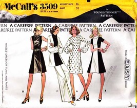 Misses&#39; DRESS, PANTS &amp; TUNIC Vintage 1973 McCall&#39;s Pattern 3509 Size 16 - £15.73 GBP