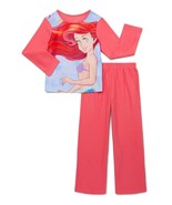 Disney Little Mermaid Ariel Girl&#39;s Long-Sleeved Soft Coral Pajama Set - $19.99