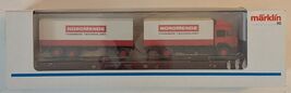 Marklin Märklin 4743 flat car with semi &quot;Nordmende&quot; - New in Box - Free ... - €57,15 EUR