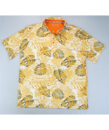 Walter Hagen 11 Majors Shirt Men’s Sz Large Yellow Hawaiian Floral Tropi... - £14.91 GBP