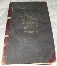 The Farmer&#39;s Business Record - Ledger Book - 1920 1930s Fairview Illinois As Is - £45.21 GBP