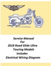 2018 Harley Davidson Road Glide Ultra Touring Models Service Manual  - $25.95