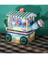 Teapot, Vintage , Tea Nee,  Flower Cart, Cardinal Inc 1995 - $12.95