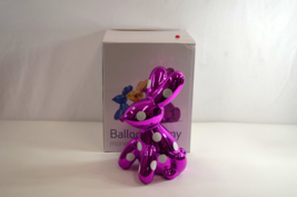 Balloon Bunny Money Bank Made by Humans Purple Finish Ceramic New Open Box - $33.68