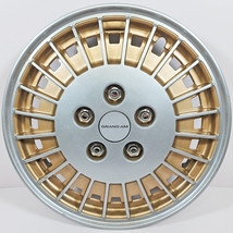 ONE 1985-1989 Pontiac Grand Am # 5086G Gold &amp; Silver 13&quot; Hubcap / Wheel Cover - £14.94 GBP