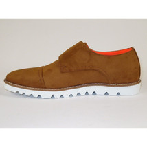 Men Tayno Dressy Casual Soft Suede Comfortable Double Buckle #Freshman Camel image 5