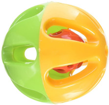 AE Cage Company Happy Beaks Large Round Rattle Foot Toy for Birds 3&quot; Wide 6 coun - £25.55 GBP