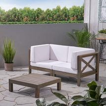 BRAVA X-Back Sectional Loveseat w/Table - $896.99