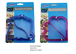 2 Pack Children&#39;s Novelty Shape Sandwich Cutter Crust Remover Cookie Cut... - £5.96 GBP