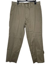 Dockers Men&#39;s Pants Classic Fit  Khaki Straight Flat Front Green Size 36... - £23.45 GBP