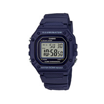 Casio Men&#39;s Iluminator Chronograph Digital Dark Blue Watch  W-218H-2AVDF - £21.71 GBP