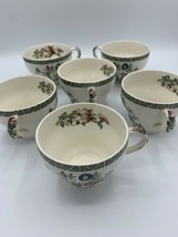 Vintage Portland England Fine China Floral Chinese Set Of 6 - £54.14 GBP