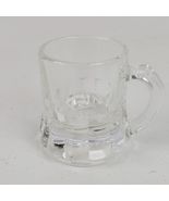 Vintage Estate Beer Mug Shot Glass Clear 2 Inch Kitchen Bar - $111.89 MXN