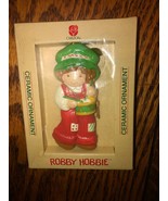 NOS 1982 Carlton Cards Robbie (Holly) Hobbie Ceramic Ornament 3 1/2&quot; Jap... - $13.60 CAD