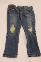 Mens Slim Fit Taper Jeans - Original Use Medium Blue 40x30 - £20.50 GBP