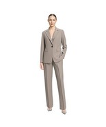 Gorgeous Arthur S. Levine Beige & Brown Pin Stripe Pant Suit Size 6 - $94.05