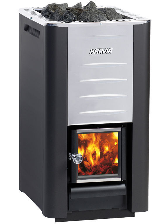 NEW! Harvia 26 Pro Wood burning Sauna Heater, Free Eucalyptus (Stones Included) - $1,808.00