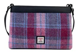 Terrapin Trading Ltd Scottish Harris Tweed Large Shoulder Bag - Pastel Pink - £51.79 GBP