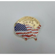 2006 American Legion Riders Legacy Run USA Flag Map Lapel Hat Pin - $8.25