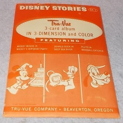 Vintage Tru-Vue Viewer 3 Slides Lot Disney Stories 3-D Stereoviewer Ster... - $6.95