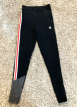 Vintage Champion Reverse Weave Sweatpants Adult Small Black Athletic Jogger Logo - $17.57