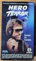 Hero &amp; The Terror (VHS 1988 Media) Chuck Norris~Steve James~Jack O&#39;Halloran - $3.95