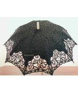 Black Batten burg Lace Parasol  - $61.99