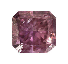 Real Pink Diamond - 0.13ct Radiant Natural Loose Fancy Deep Purple - £730.45 GBP
