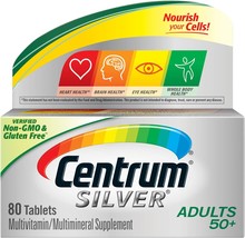 Centrum Silver Adult (80 Count) Multivitamin/Multimineral Supplement Tablet, Vit - £19.90 GBP