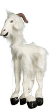 Sunny Toys WB991A 38 In. Four-Leg Large Marionette Goat - White - $44.70