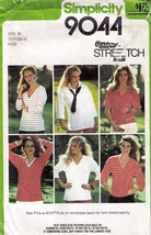 Vintage 1979 Misses&#39; PULLOVER TOPS &amp; TIE Pattern 9044-s Size 10-12-14 UNCUT - £9.59 GBP