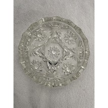 Vintage Anchor Hocking Clear Glass Star of David Pattern Ashtray - Trink... - $237.01 MXN