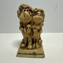 Vintage 1970&#39;s R &amp; W Berries Co Figurine &quot;Beer Drinkers Make Better Lovers&quot; - £10.23 GBP