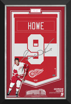 Gordie Howe Framed Arena Banner Limited Edition 99/99 - Red Wings, Cut S... - $720.00