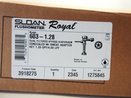 Sloan Royal Flushometer 603-1.28 4 3/4 LDIM 2954-954-000 Royal 603 Serie... - £286.91 GBP