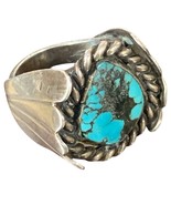 Vintage Navajo Sterling Silver &amp; Turquoise Men&#39;s Ring Size 11 Check All ... - $253.22 CAD