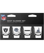Las Vegas Raiders Shot Glasses Set Four 2oz - $41.14 CAD