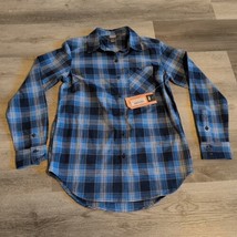 Outdoor Research Women’s X Small Kulshan Flannel Button Twilight Blue Pl... - $38.69