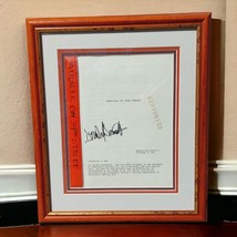 Miracle on 34th Street Script 1993 Signed Custom Frame Matted Unique McDermott - £71.77 GBP