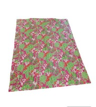 LILLY PULITZER x Garnet Hill &quot;Luscious&quot; Tropical Pink Floral Twin Duvet Cover - £61.95 GBP