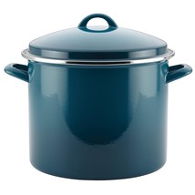 Rachael Ray Enamel on Steel Stock Pot/Stockpot with Lid, 12 Quart, Marin... - £56.55 GBP