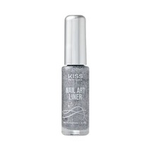 KISS NY PRECISION BRUSH NAIL ART LINER FOR FINE DETAILING #NAL02 SILVER - $48.62 MXN