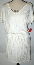 NWT New Josie by Natori Small S White Womens Cover up Dress Mesh Back Tie Soft - £61.54 GBP