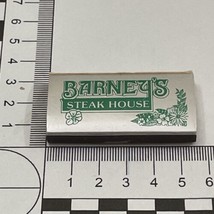 Vintage Matchbox Cover  Barney’s Steak House Restaurant  Orlando, FL  gmg - £9.74 GBP