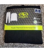 Athletic Works Youth Boys Light Rich Black Thermal Underwear Set Size XS... - $188.72 MXN