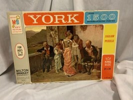 RARE Milton Bradley York 1500 Piece Puzzle #6 The New Heir  Series 4335 - £20.23 GBP