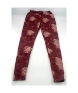 Lularoe Leggings Women One Size 2-10 Red Pink Hearts Valentines Comfy St... - $11.86 CAD