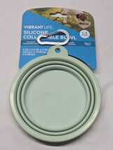 VIBRANT LIFE Collapsible Silicone Dog Cat Bowls For Travel Food &amp; Water ... - $11.40