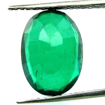 5.7Ct Green Emerald Quartz Doublet Oval Faceted Gemstone - £22.34 GBP
