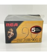 RCA 90 Minute Blank Audio Cassette Tapes Stereo Hi-Fi Pack of 5 Normal Bias - $7.83